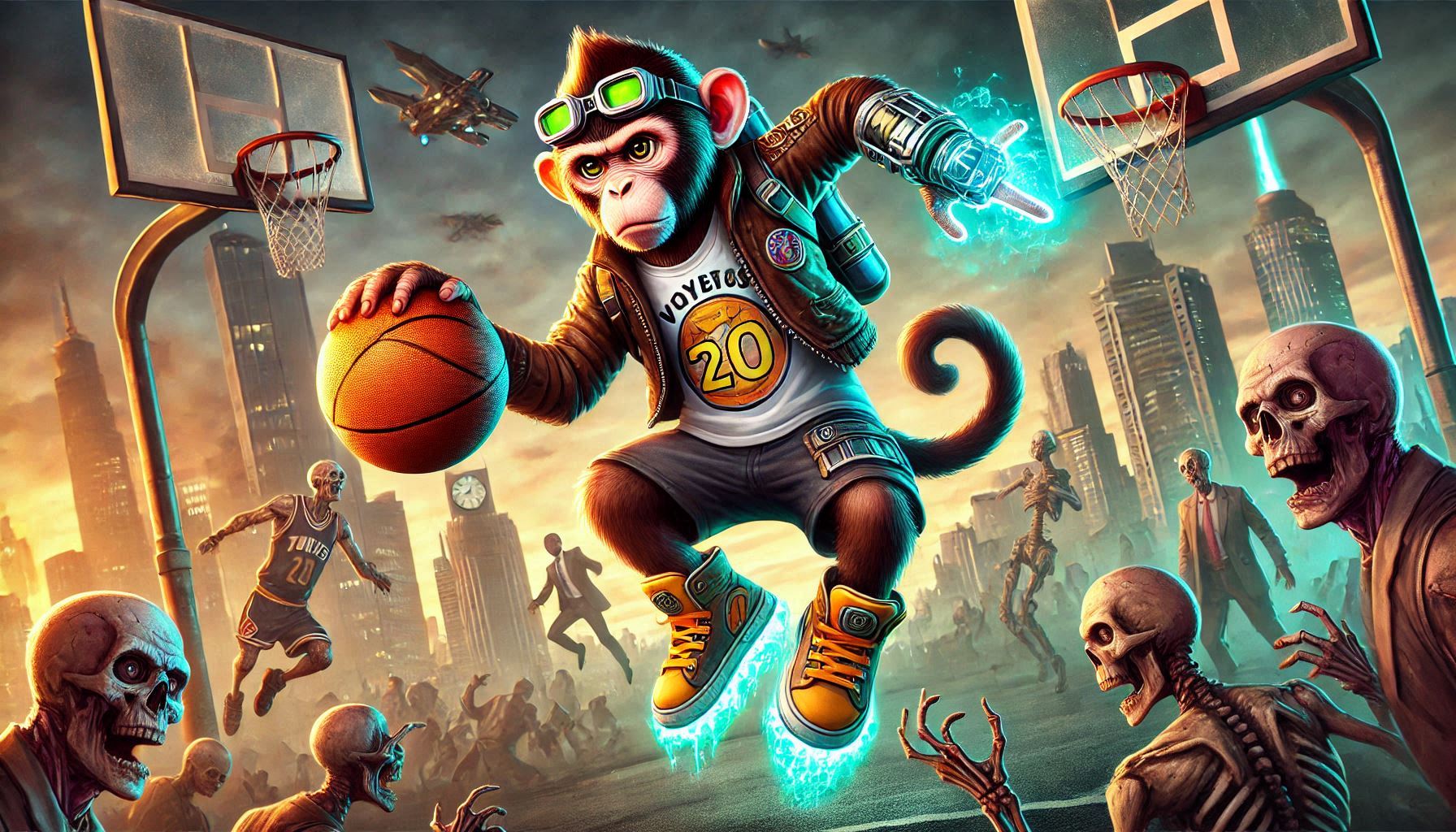 Monkey Basketball Zombies