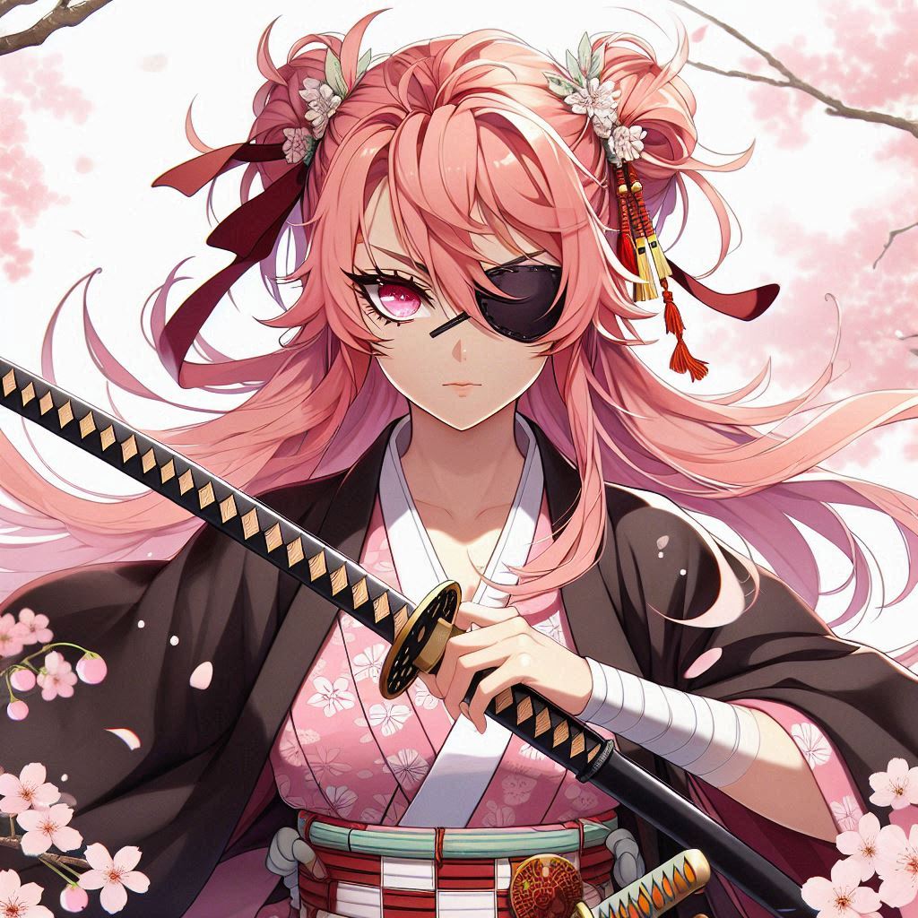 Pink Haired Samurai Girl